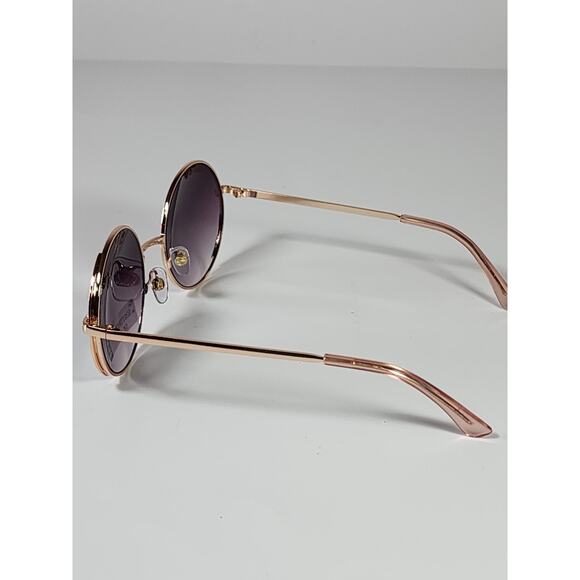 FGX by Foster Grant Gold & Pink Full Round Metal Frame Sunglasses 52077FGX653 - Picture 4 of 11